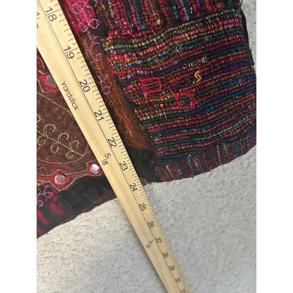 Chicos Design Boho, Tapestry, Patchwork Embroidered Jacket Sz. 3. Party workwear